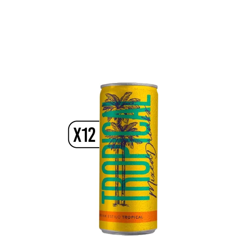 Pack X12 Undurraga Mixed Drink Tropical Lata 250cc