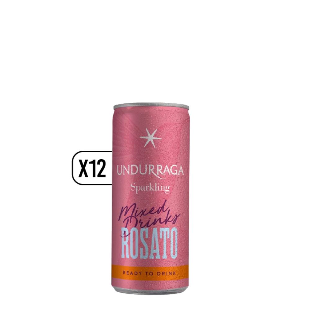 Pack X12 Undurraga Mixed Drink Rosata Lata 250cc