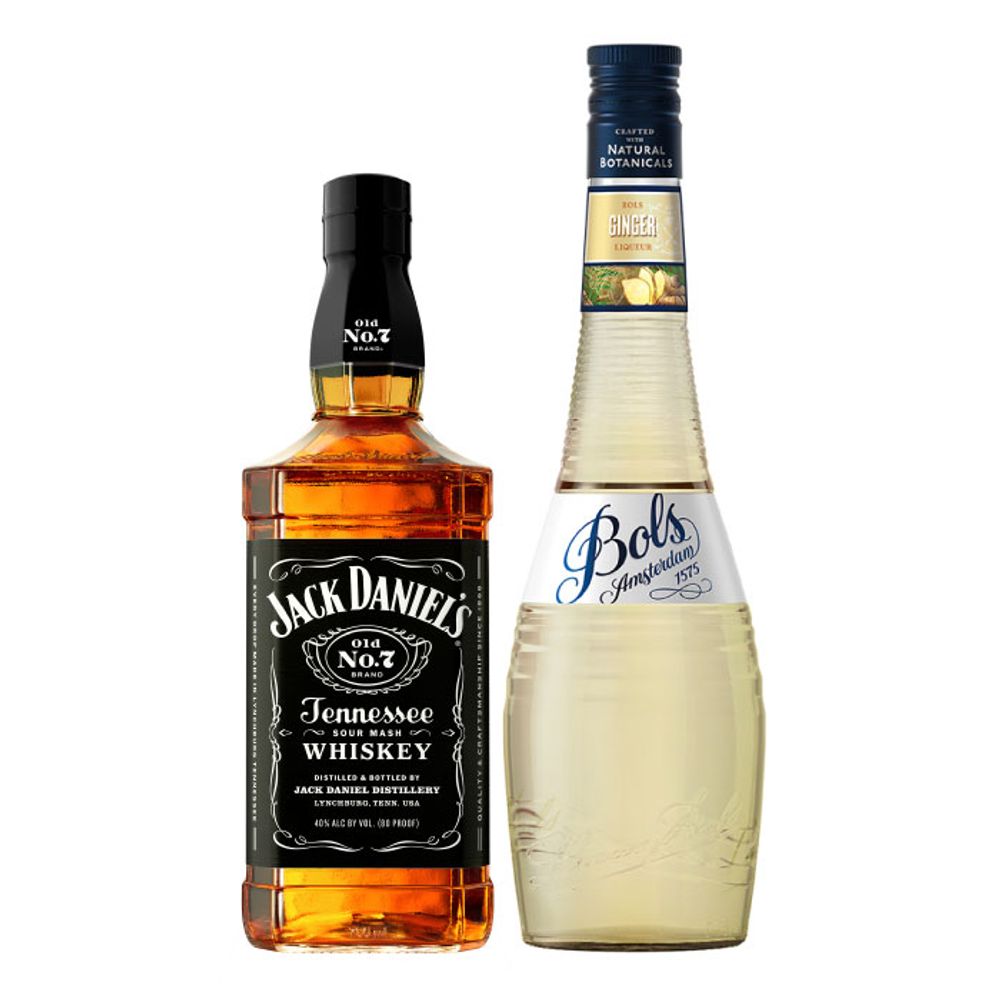Pack Jack Daniel ´s Old No 7 750cc + Licor Bols Ginger 700cc