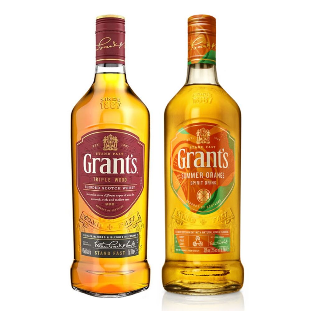 Pack Whisky Grant's Triple Wood 750cc + Summer Orange 700cc