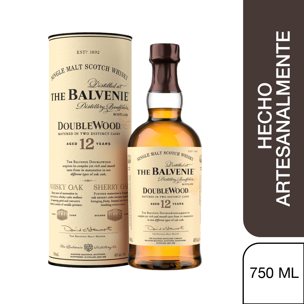 Whisky THE BALVENIE 12 AÑOS DOUBLEWOOD SINGLE MALT 700CC