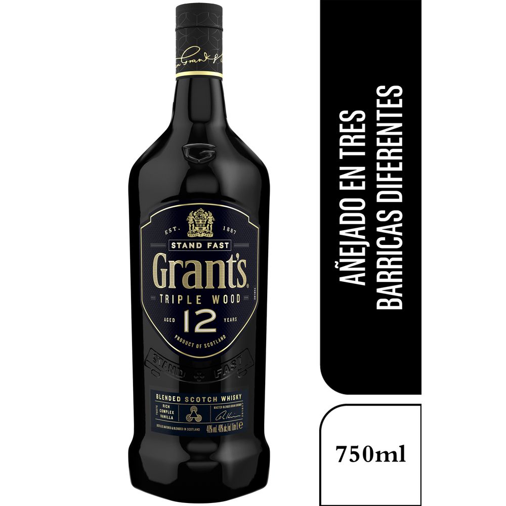 Whisky Grant´s 12 años 750cc