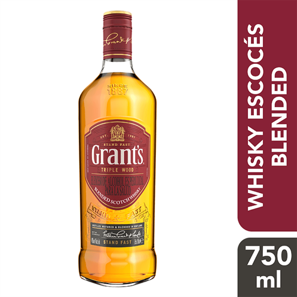 Whisky GRANT'S TRIPLE WOOD 750CC