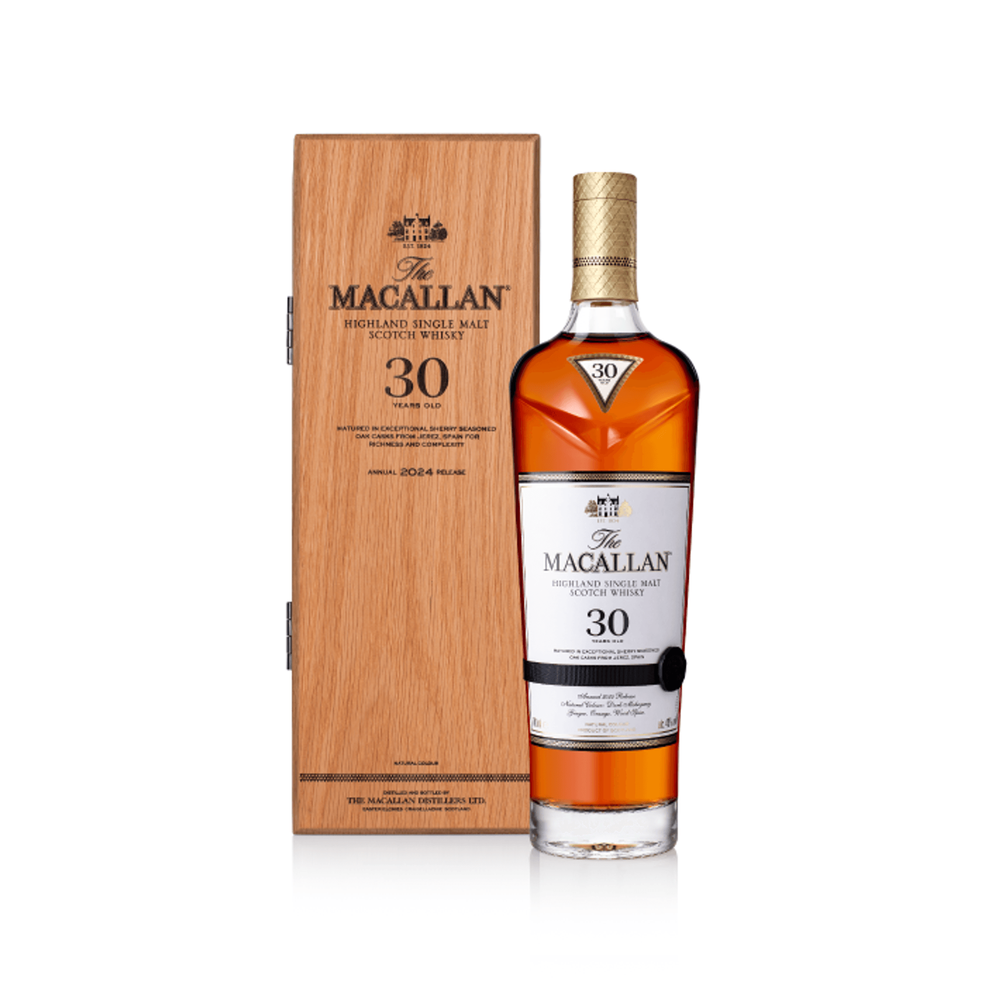 【希少】The Macallan 30 Years Old 700ml Whisky The Macallan Sherry Oak 30 Años 700CC